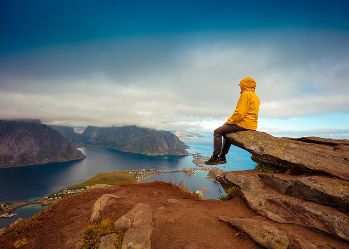 Sea Man Mountain Traveler