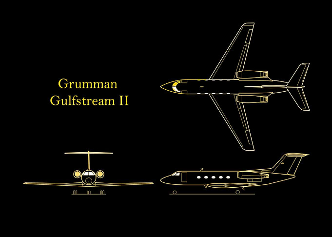 Grumman Gulfstream gold