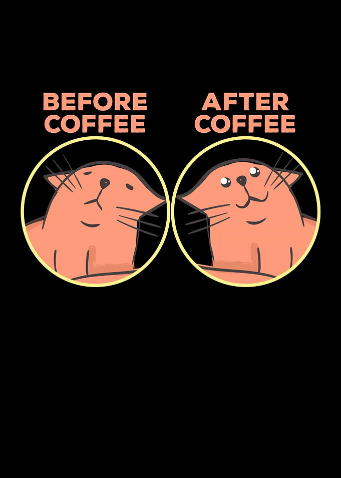 Before Coffee After Coffee