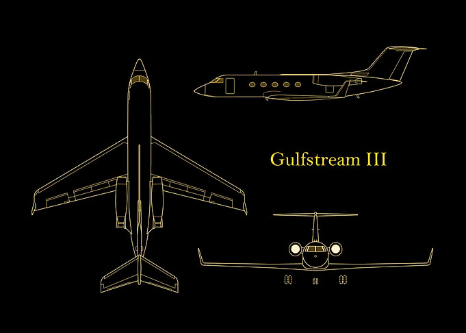 Gulfstream III Blueprint