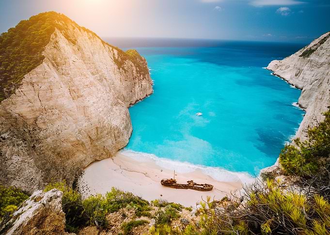Navagio Beach Or Shipwreck