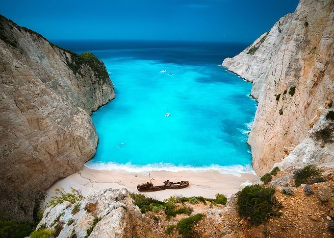 Shipwreck In Navagio Beach