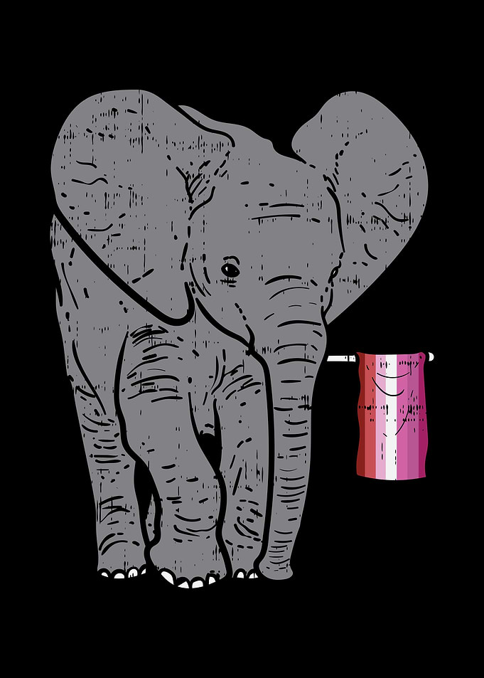 Elephant Lesbian Flag