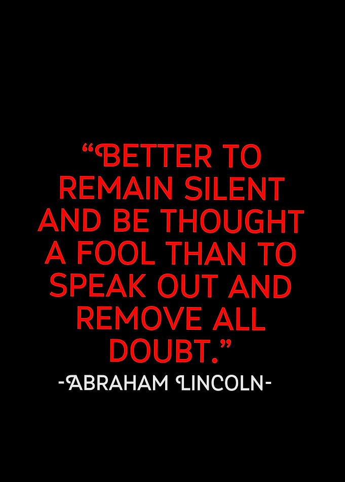 Abraham Lincoln text art