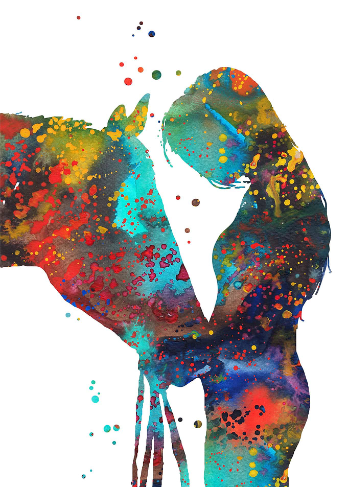 Girl with horse