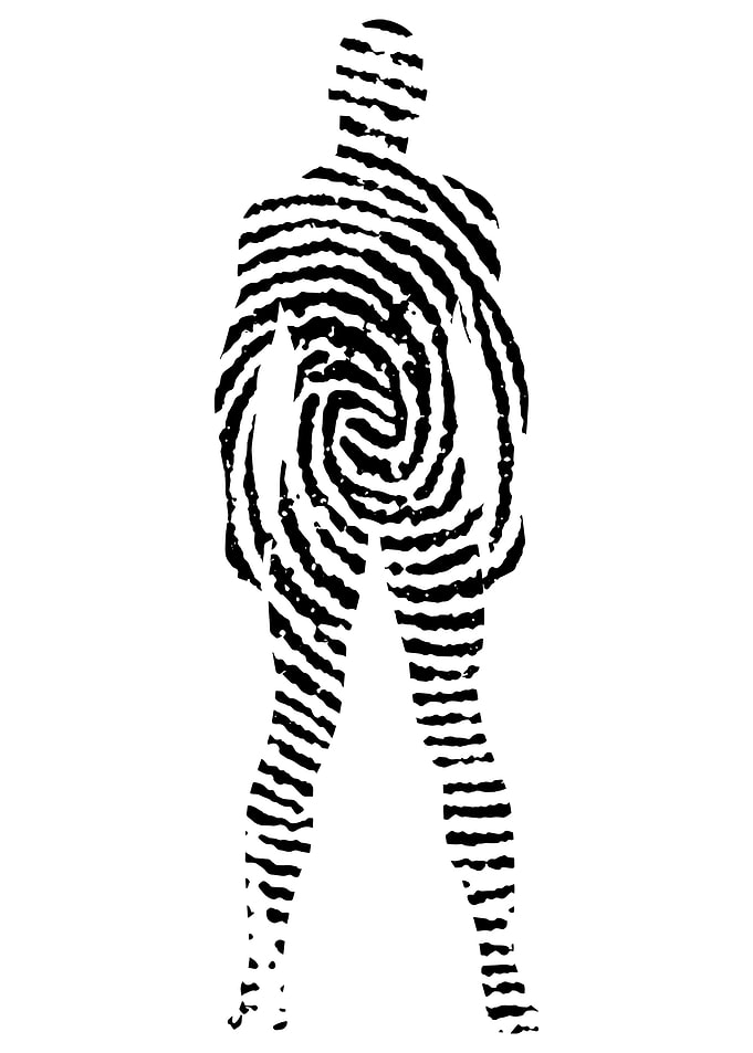 Mans silhouette