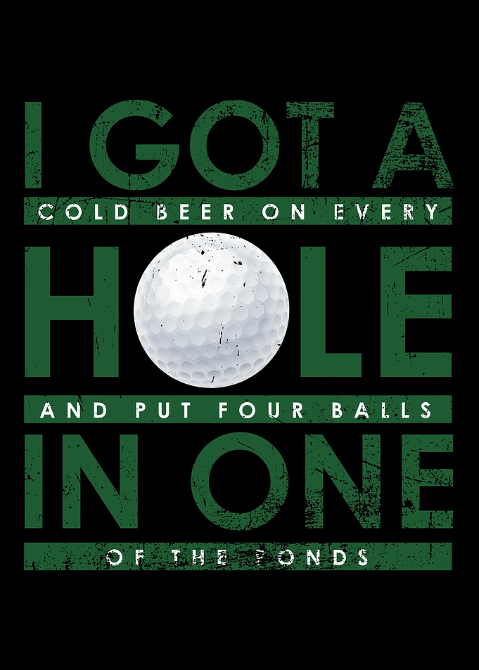 Golf Ball Funny Golfing