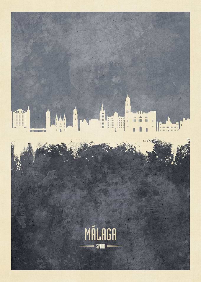 Malaga Skyline Spain