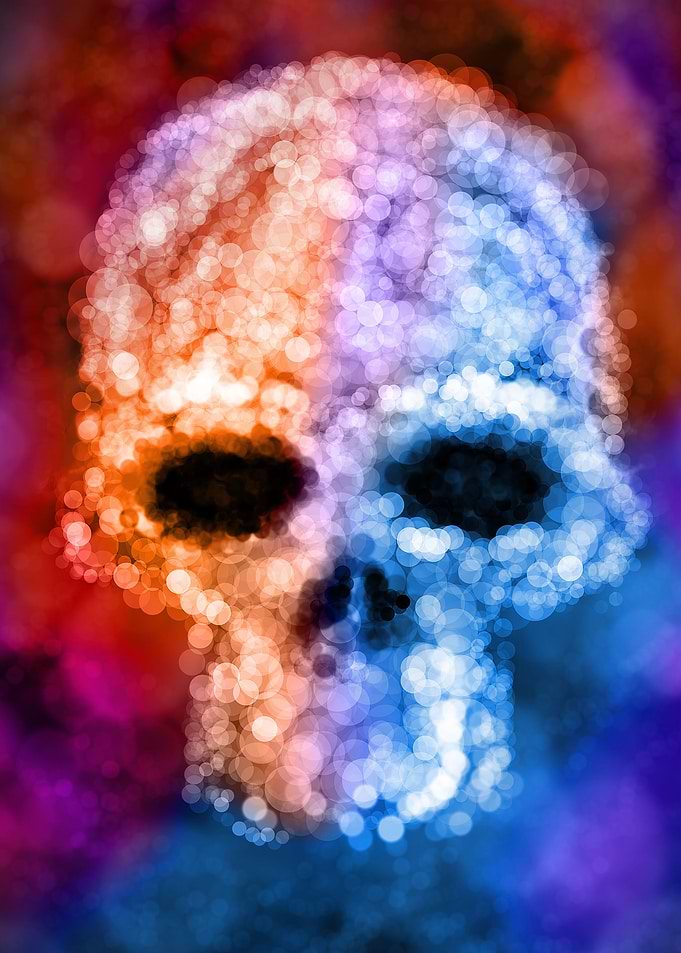 Abstract skull