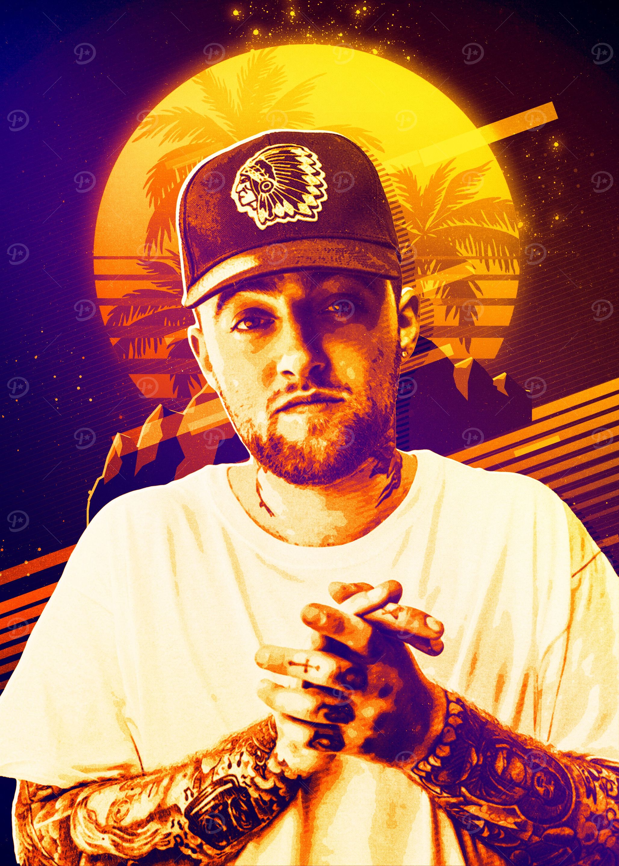 Mac Miller Retro Poster
