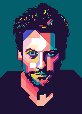 cool guy in pop art