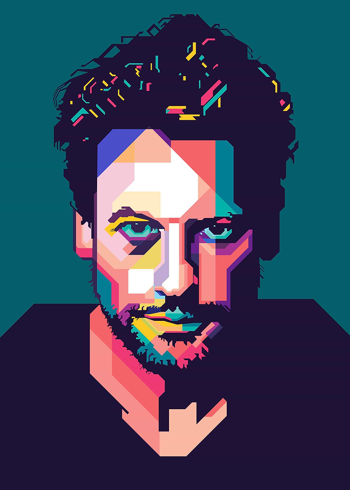 cool guy in pop art