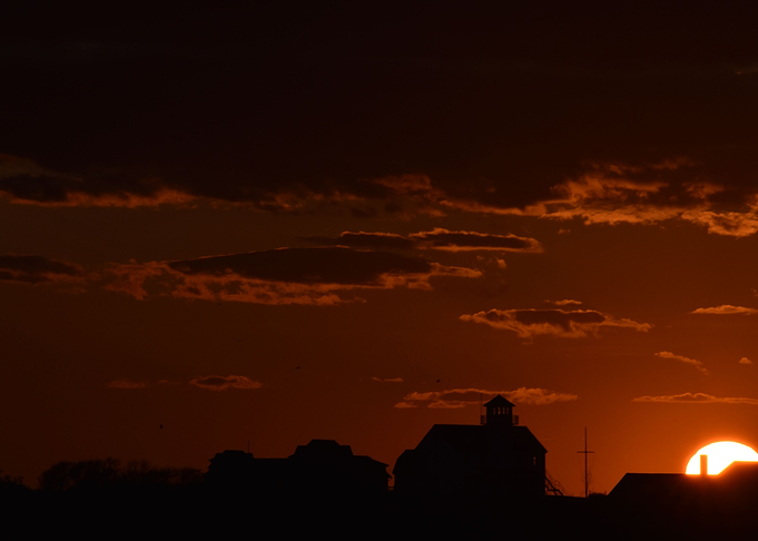red sunset