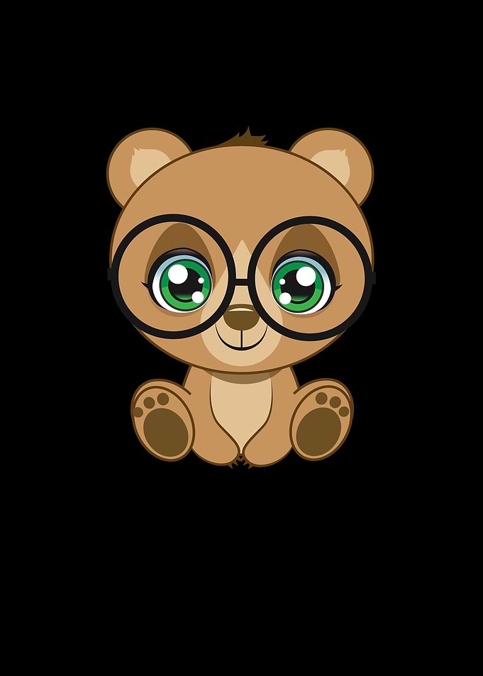 Bear with Glasses cutie Pe