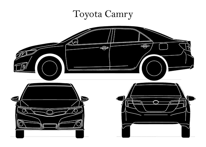 Toyota Camry 2013 black