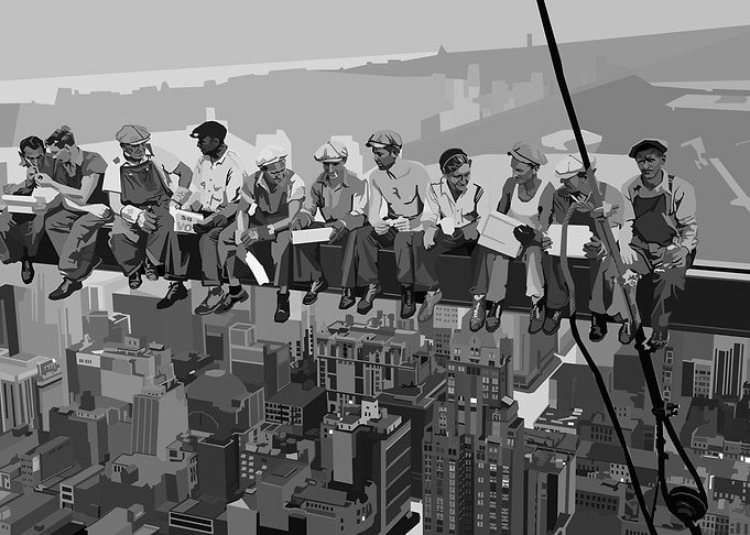 Lunch Atop Skyscraper
