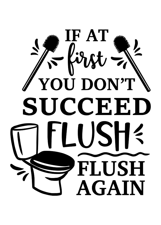 SUCCEED Funny Bathroom