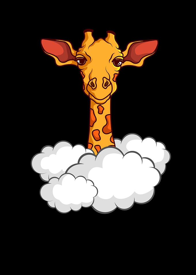 Giraffe Funny Zoo Animal