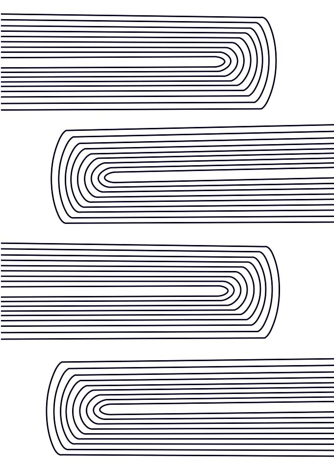 Abstract modern line art