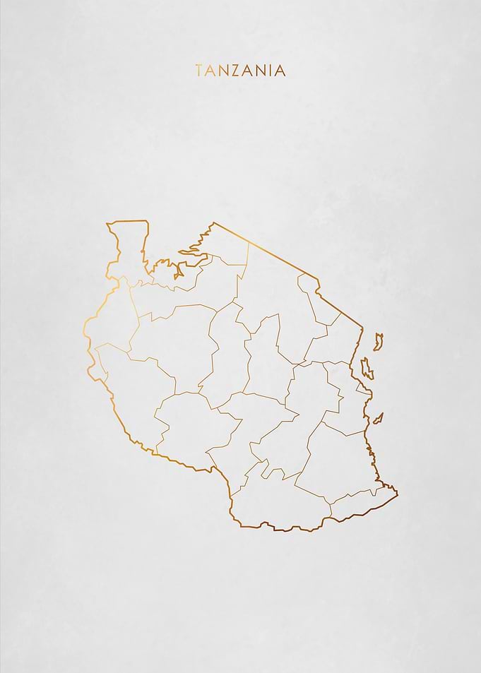 Gold Tanzania Map