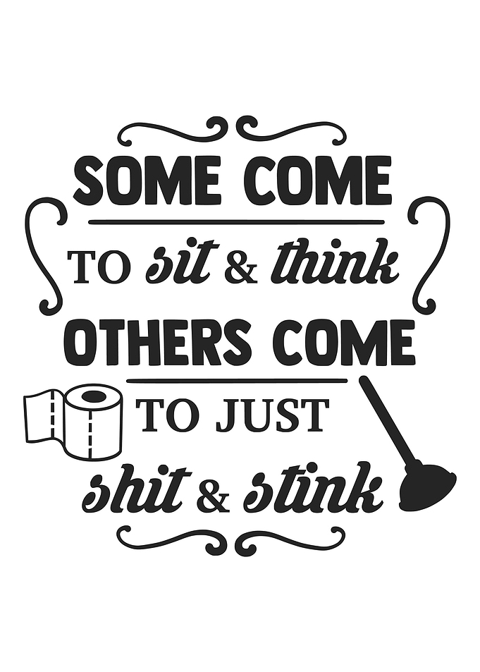 Sit Think Funny Bathroom