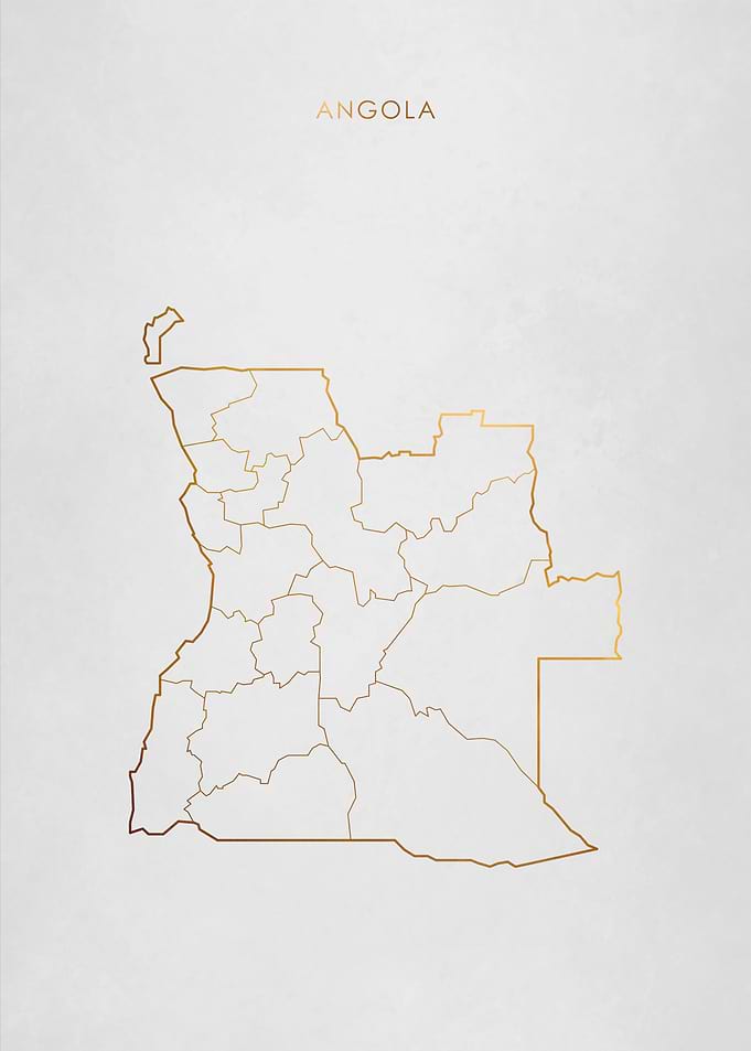 Gold Angola Map