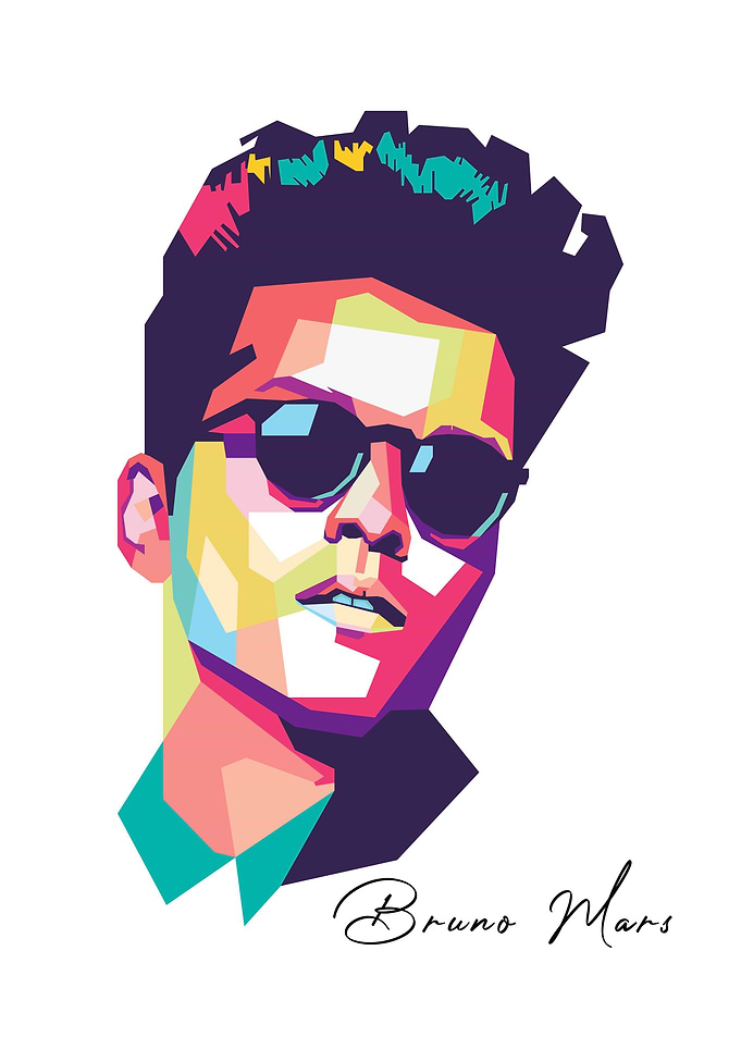 Bruno Mars In popart
