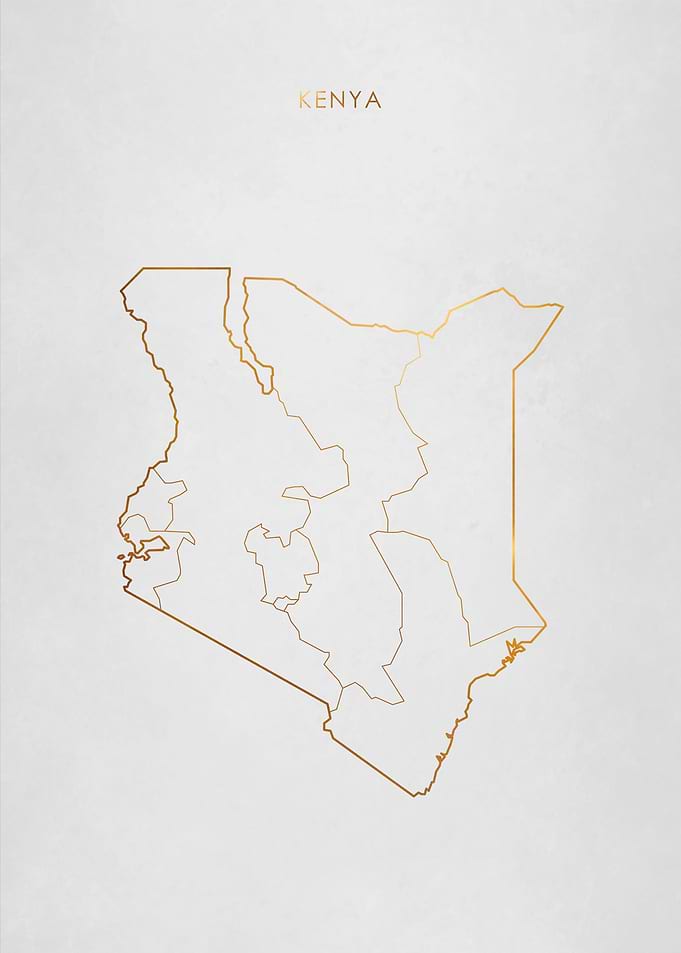 Gold Kenya Map