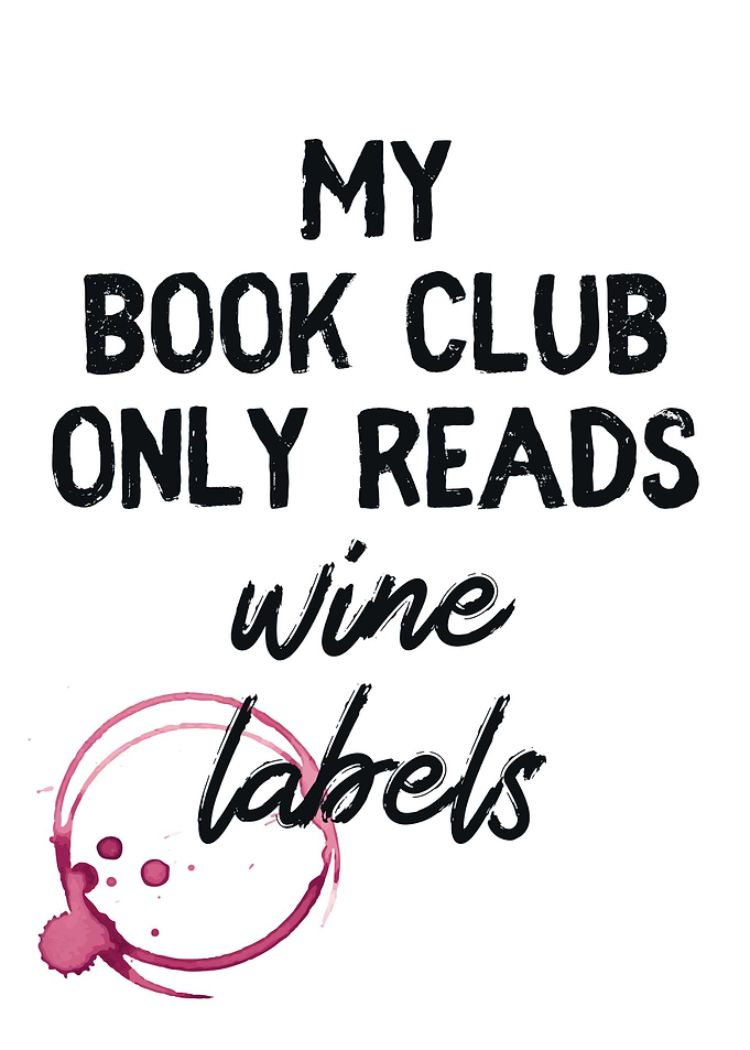Wine labels book club