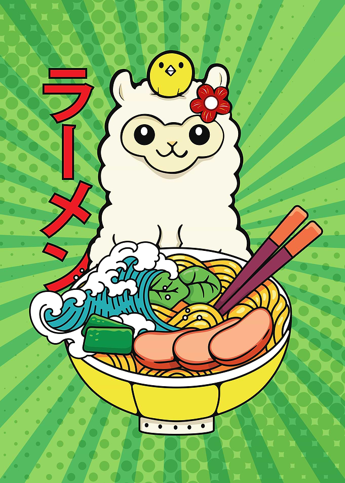 Ramen Llama Manga Anime