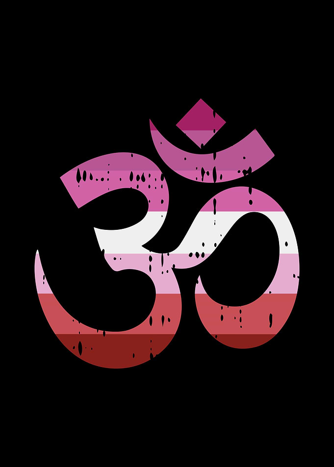 Om Aum Lesbian Pride Yoga