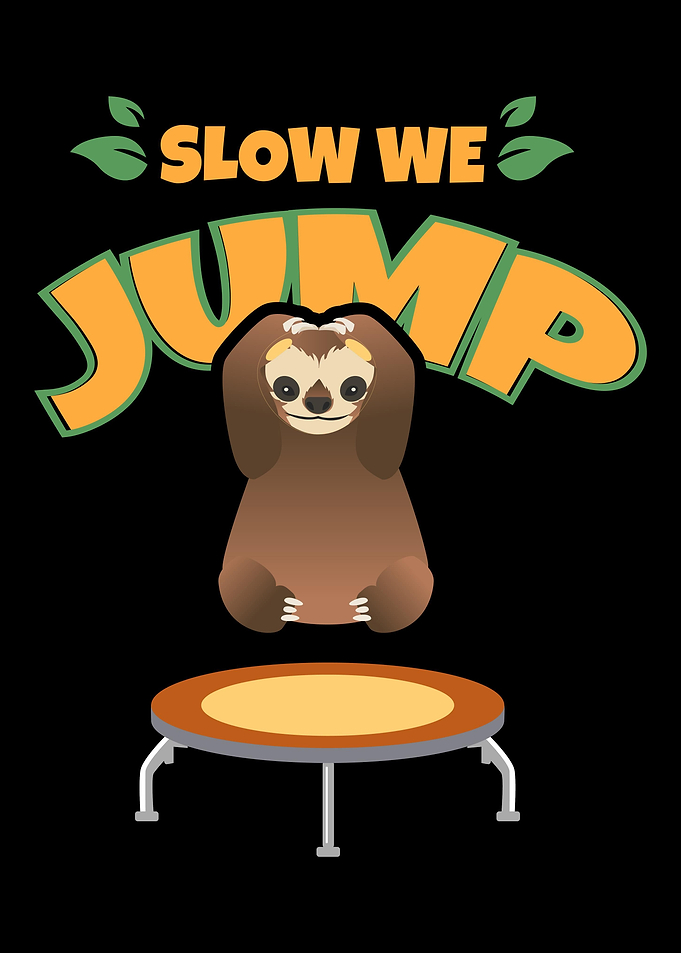 Trampoline Sloth Slow we j