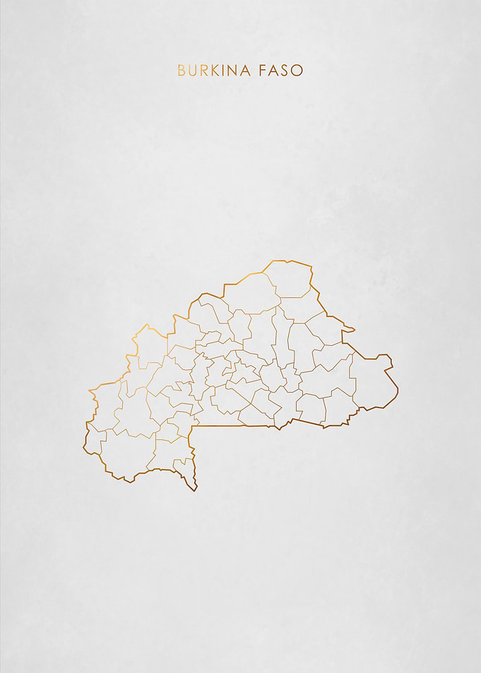 Gold Burkina Faso Map