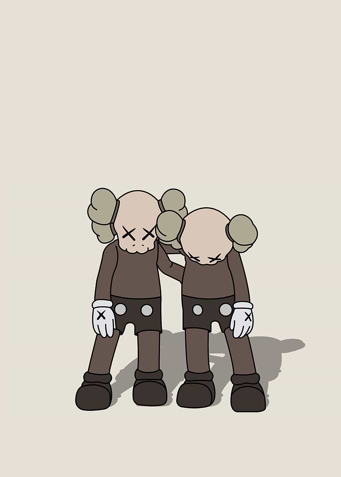 Kaws Along The Way Brown