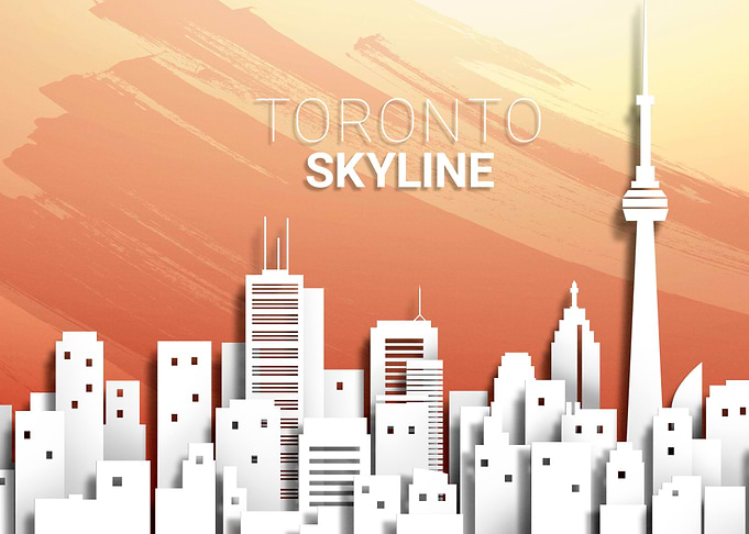 Paper Cut Toronto Skyline