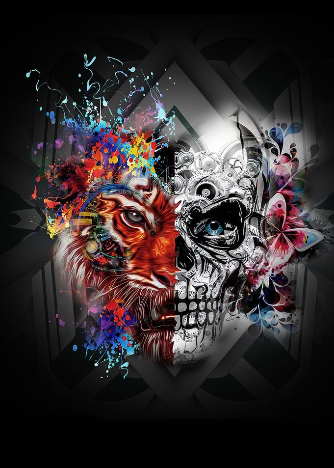 Tiger With Golden Mask