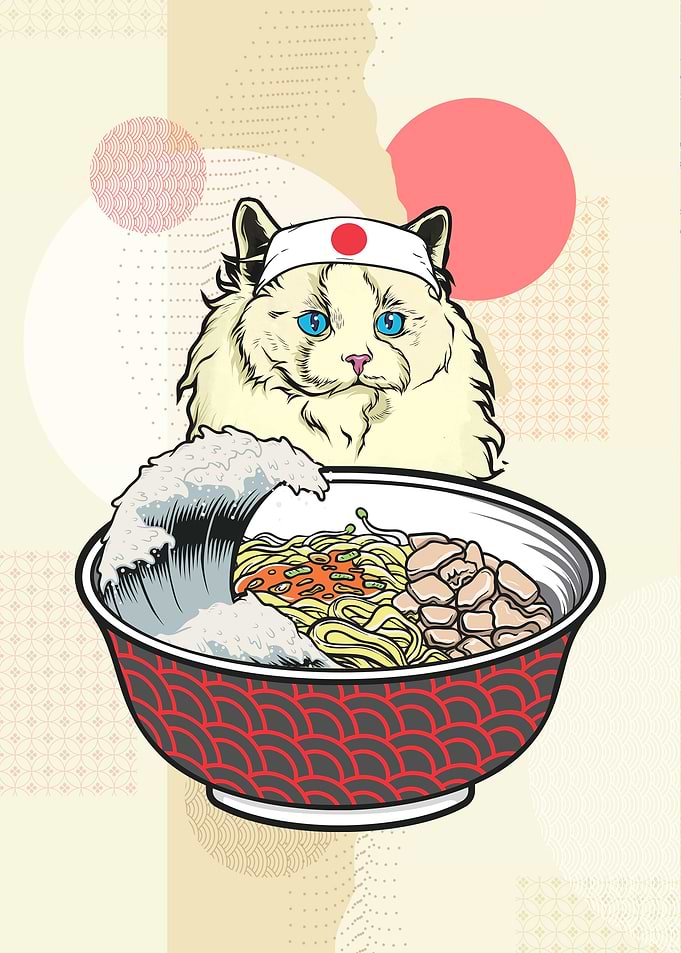Ragdoll Cat Ramen