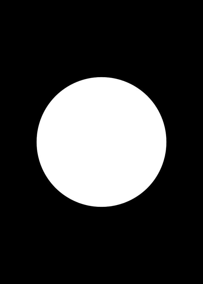 white circle