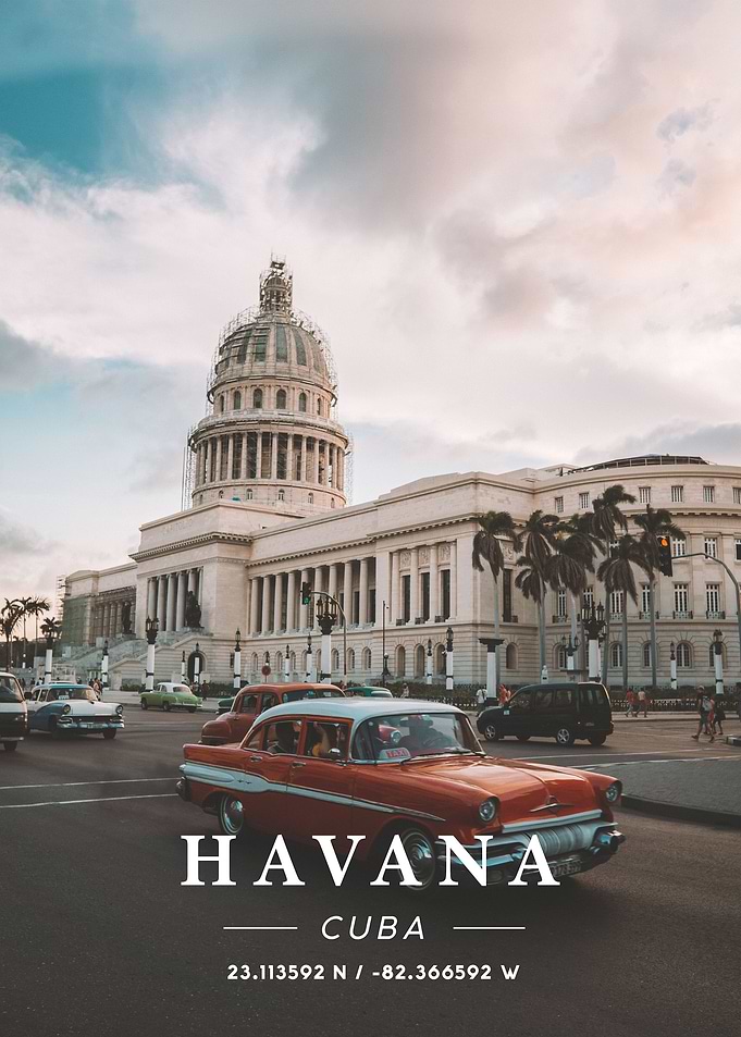 Havana Coordinate Art