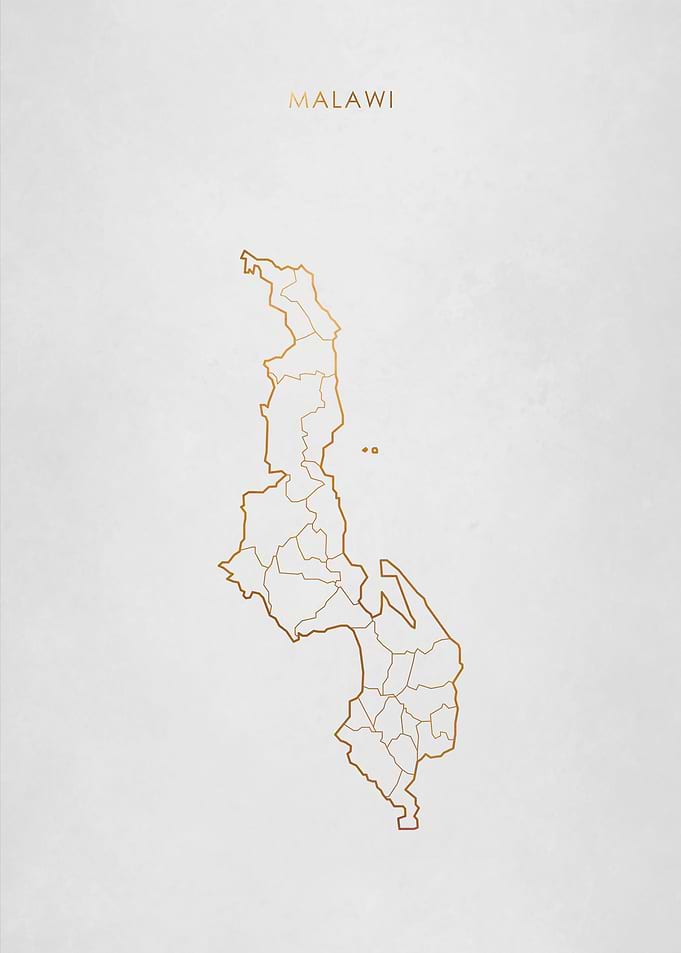 Gold Malawi Map