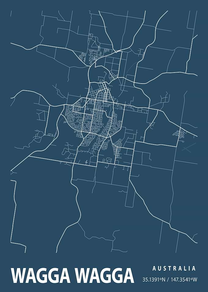 Wagga Wagga Blueprint Map