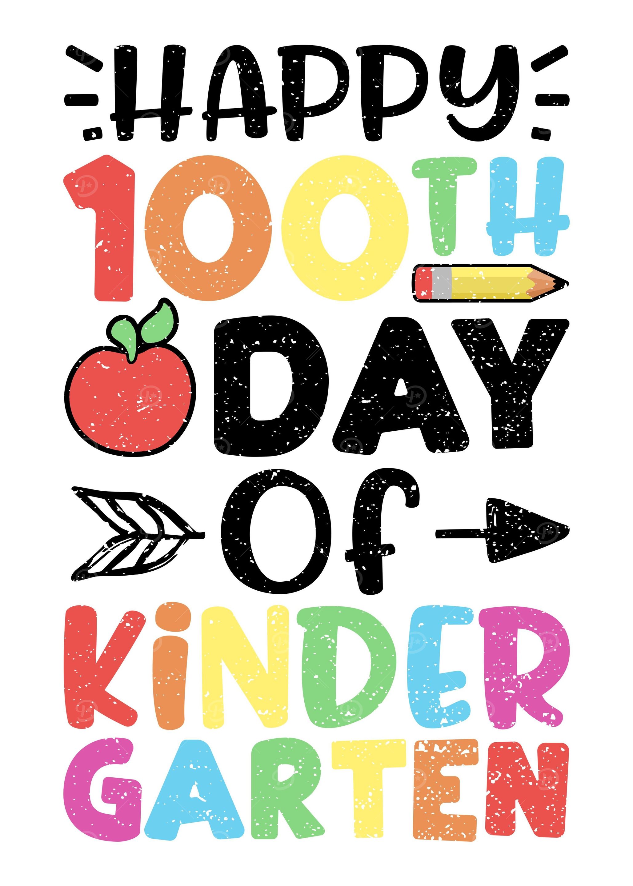 Happy 100th Day Of Kinderg