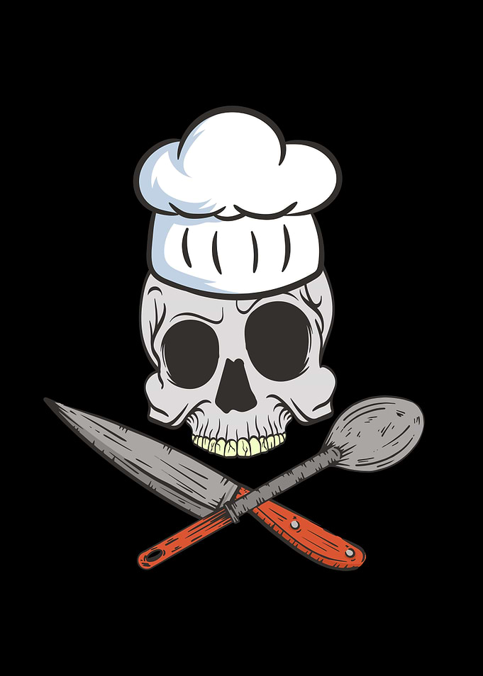 Knife Bakers Bake Hat