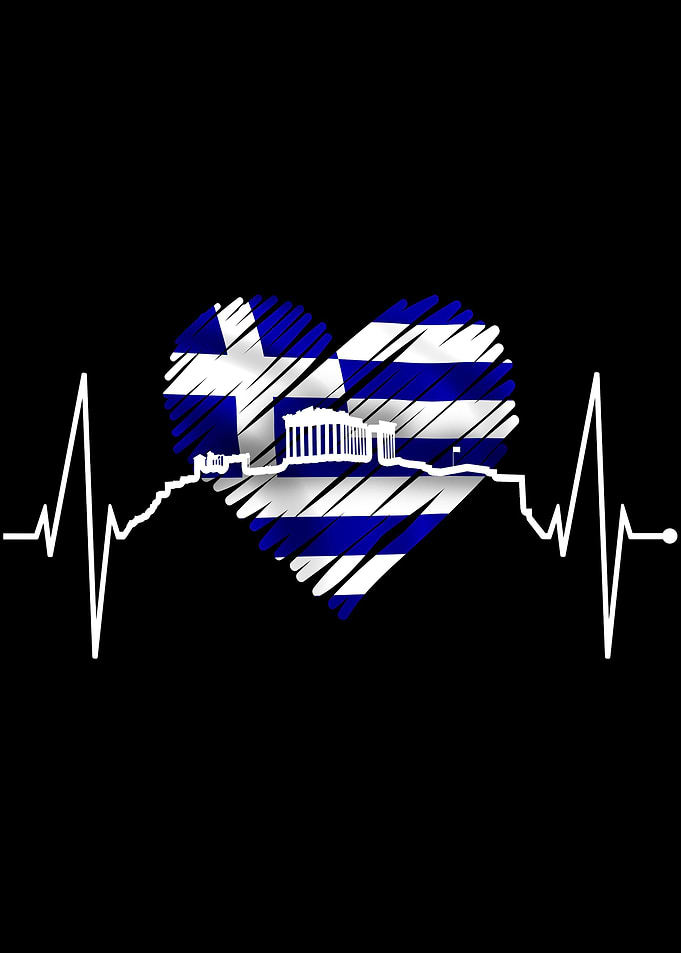 Athens Skyline Heartbeat