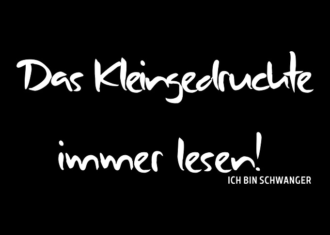 Kleingedruckte