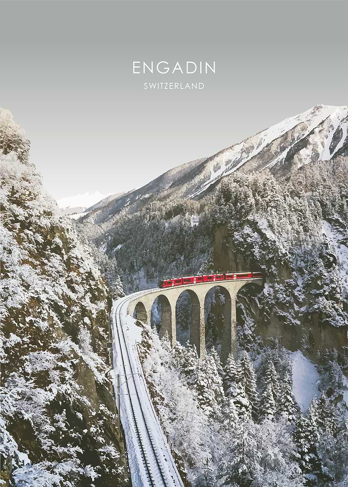 Switzerland Alps Artwork