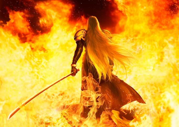 FFVII SEPHIROTH PROMO ART