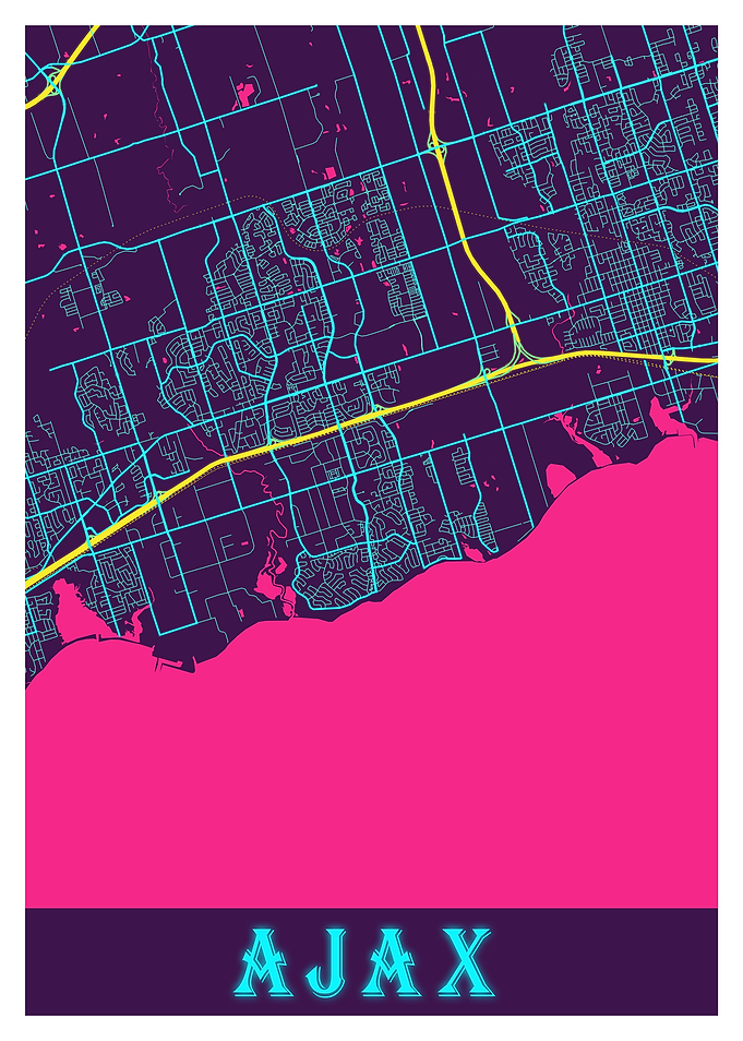 Ajax Neon City Map