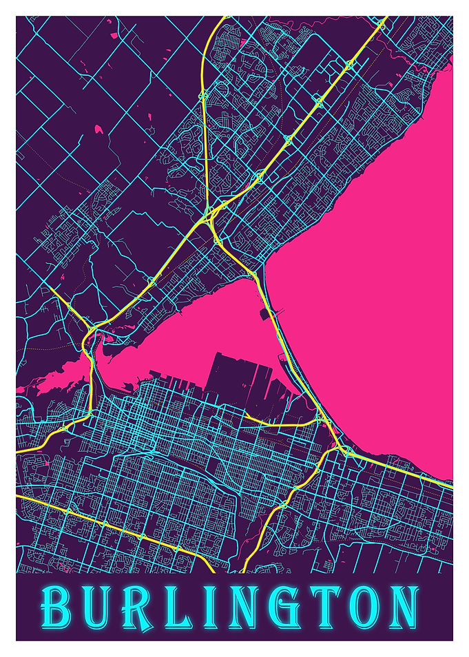Boise Neon City Map