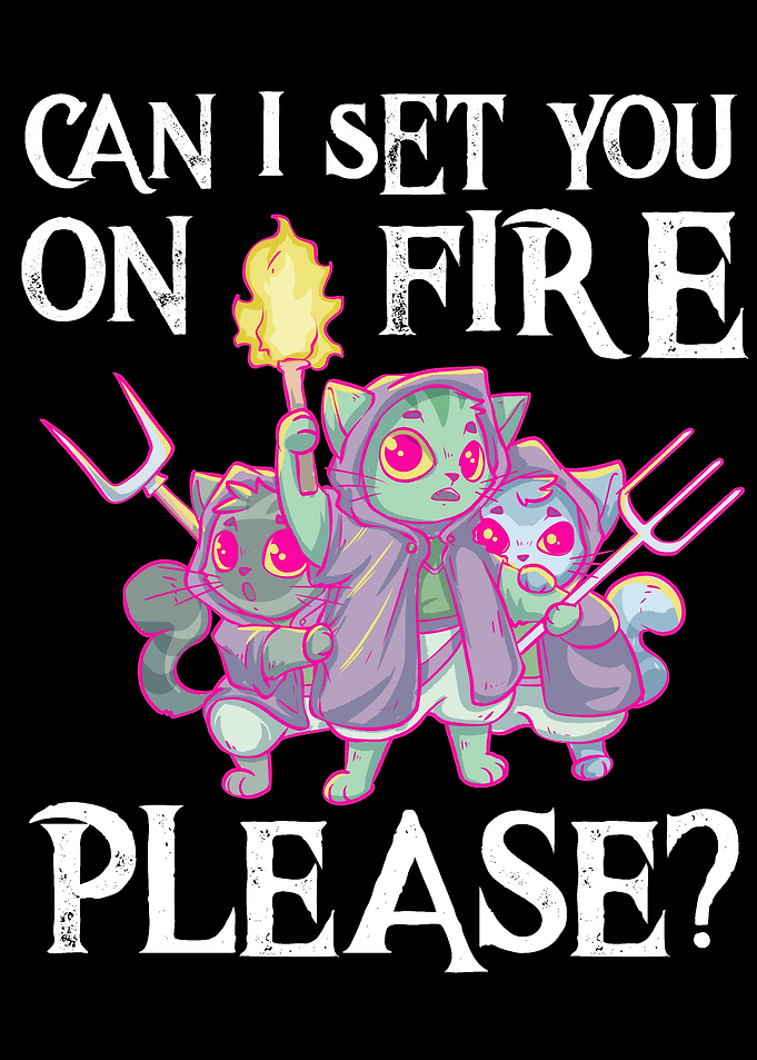 Sassy Pastel Goth Cats Cat